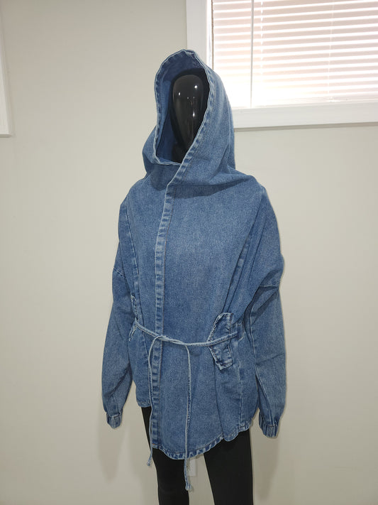 Denim Jacket with Hood